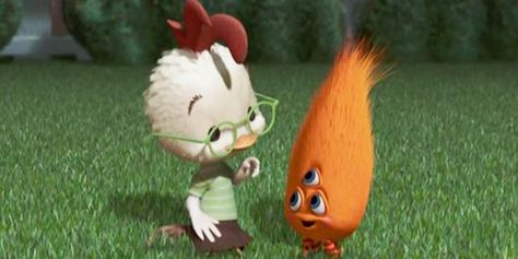 Chicken Little Disney, Things For Teens, World Attractions, Information Station, Disney World Attractions, Chicken Little, Disney Quotes Funny, Teens Movies, Disney Cartoon Characters