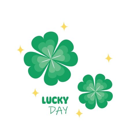 Vector shamrocks or clover lucky leaves ... | Premium Vector #Freepik #vector Shamrock Illustration, Clover Illustrations, Clover Club Cocktail, Irish Independence, St. Patrick's Day Crafts, Lucky Leaf, Leaves Illustration, Psd Icon, Natural Garden