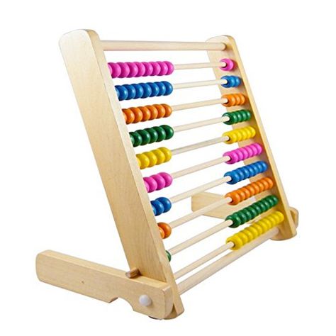 Montessori Educational Wooden Abacus 100 Beads Baby Toy Early Childhood Preschool Training Counting Number Frame Maths Aid For 1 to 8 Years Old Toddlers 1pc ** Click image for more details.Note:It is affiliate link to Amazon. Game For Preschool, Toy Gift Guide, Couple Crafts, Teaching Counting, Baby Learning Toys, Toy Wood, Kids Math, Math Toys, Montessori Educational Toys