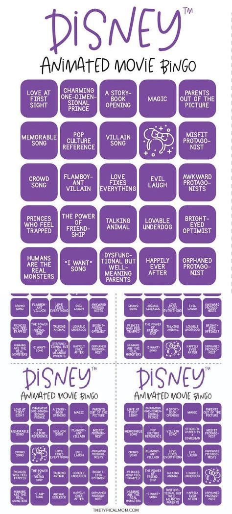 Disney Bingo game free printables are great. #disney #bingo #disneygame #disneybingo Disney Party Games For Adults, Disney Bingo Printable Free, Disney Trivia For Kids, Disney Bingo, Disney Movie Emoji Game, Disney Party Games, Movie Bingo, Disney Movie Marathon List 2022, Disney Printables Free