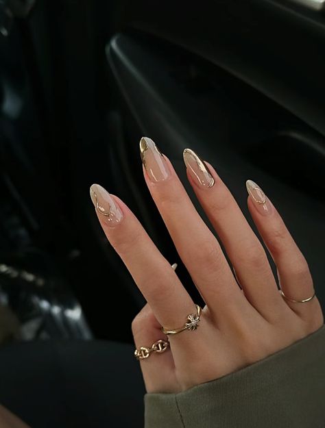 Vivienne Westwood Nails, Westwood Nails, Gold Nail Art Designs, Pink Chrome Nails, Gold Nail Art, Gold Nail, Girly Acrylic Nails, Basic Nails, Classy Acrylic Nails