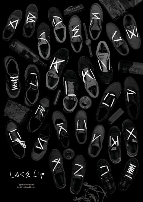 Shoe Last Design, Letter Poster Design, Experimental Graphic Design, Experimental Font, Fonts Poster, Creative Typeface, Creative Exhibition, Graphic Techniques, Shoes Graphic