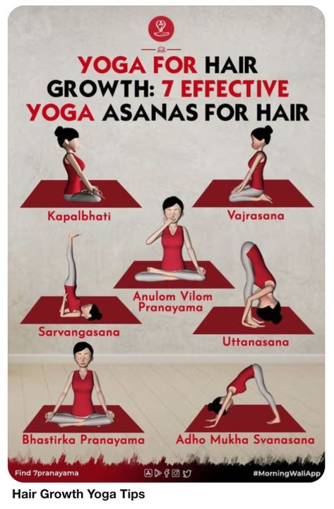 Yoga For Hair Growth, Yoga For Hair, Hair Yoga, Get Taller Exercises, Taller Exercises, Learn Yoga Poses, Yoga Facts, Yoga Hair, Get Taller