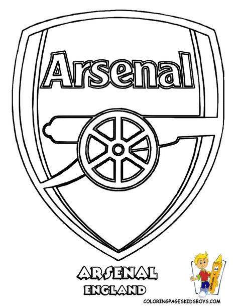 Football Coloring, Arsenal Soccer, Football Coloring Pages, Sports Coloring Pages, Logo Football, Soccer Logo, Free Football, Football Team Logos, Dekor Diy