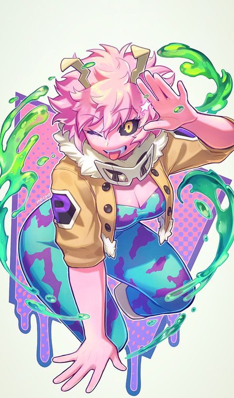 Mha Mina Fanart, Mina Ashido, Boku No Hero Academia Funny, Character Wallpaper, My Hero Academia Episodes, Hero Academia Characters, Fanarts Anime, My Hero Academia Manga, Best Anime Shows