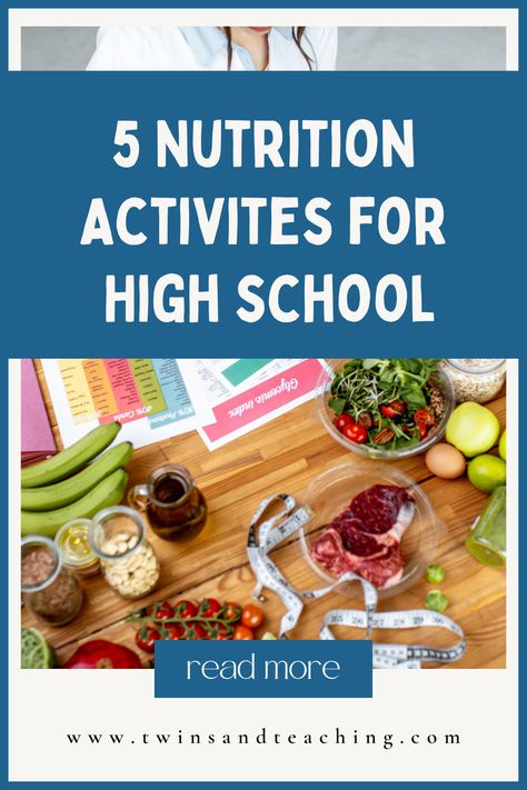 Nutrition Lesson Plans, Nutrition Worksheets, Lesson Plans For High School, Activities For High School, Food Lessons, Culinary Lessons, High School Health, Nutrition Poster, School Wellness