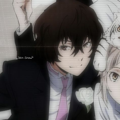 Bsd Matching Icons, Dazai Pics, Anime Matching Icons, Matching Icons 3, Anime Mix, Dazai Osamu, Crazy Kids, Stray Dog, Bungo Stray Dogs