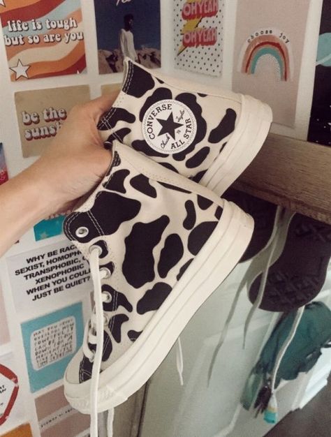 8c01a75941549a705cf7275e41b21f0ddesc50805207ri Cow Print Converse, Diy Converse, Painted Converse, Western Shoes, Preppy Shoes, Wardrobe Tips, Outfits Chic, Hype Shoes, Shoe Inspiration