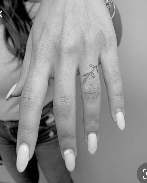 Seed Tattoo, Olive Tattoo, Cool Finger Tattoos, Finger Rose Tattoo, Finger Tattoo Ideas, Winter Tags, Ring Tattoo Designs, Tiny Finger Tattoos, Finger Tattoo For Women