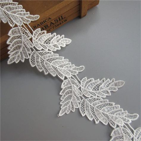 Clothes Embroidery, Applique Sewing, Wedding Applique, Clothes Embroidery Diy, Wedding Bridal Dress, Sewing Lace, Embellishment Diy, Ribbon Wedding, Cutwork Embroidery