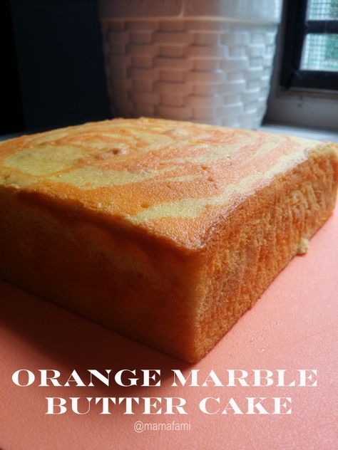 Best Butter Cake Recipe, Orange Butter Cake, Marble Cakes, Brownie Shop, Dutch Butter Cake, Cake Marble, Cake Receipe, Bolu Cake, Orange Butter