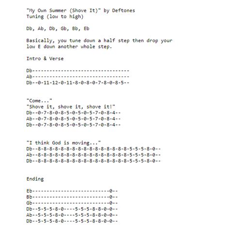 My Own Summer Deftones Guitar Tab, Deftones Guitar, Amp Settings, Guitar Tabs Songs, Guitar Obsession, Mf Doom, Guitar Tabs, Guitar Lessons, Bass Guitar