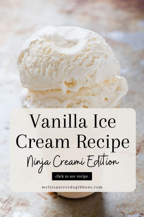 Craving some homemade vanilla ice cream? With the Ninja Creami, you can whip up a creamy, dreamy dessert in no time! Follow this simple recipe to make the perfect vanilla ice cream right at home. Homemade Vanilla Ice Cream Ninja Creami, Ninja Creami Recipes Vanilla Ice Cream, Vanilla Creami Ice Cream Recipe, The Best Vanilla Ice Cream Recipe, Ninja Foodie Ice Cream Recipes, Vanilla Ice Cream Ninja Creami Recipe, How To Make Ice Cream With A Ninja Creami, Creami Vanilla Ice Cream Recipe, Creamy Ice Cream Recipes