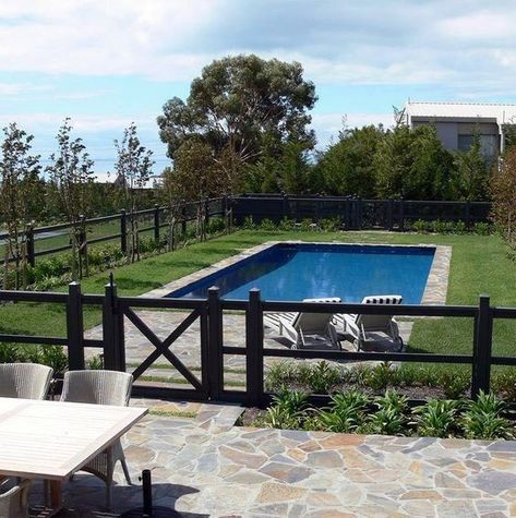 For our ease when swimming in a private pool, we require to add a fence. This can avoid complete strangers and wild animals from going into. Right here is a motivation for wooden pool fence ideas. #poolfence #poolfencelandscapingwroughtiron #woodenpoolfenceideas Pool Fencing Landscaping, Fence Around Pool, Country Pool, Wooden Pool, Rustic Fence, Pool Landscape Design, Pool Garden, Backyard Pool Landscaping, Pool Fence