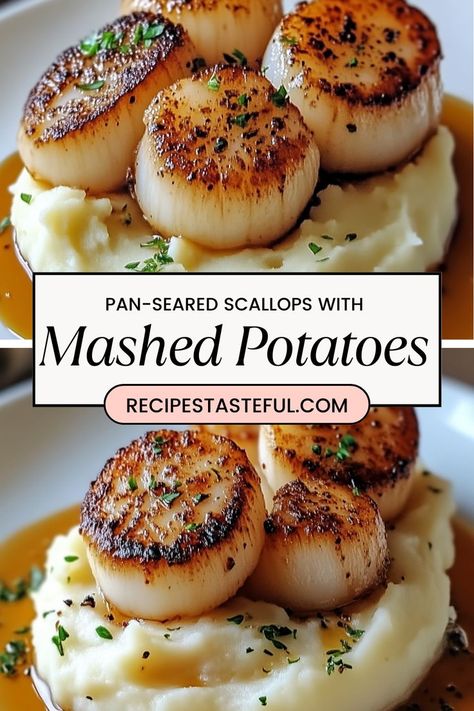 This elegant dish features perfectly seared scallops served over creamy mashed potatoes, creating a delightful combination that’s sure to impress. Pan Seared Scallops, Seared Scallops, With Mashed Potatoes, Parsley Potatoes, Scallop Recipes, Scallops Seared, Creamy Mashed Potatoes, Pan Seared, I Decided