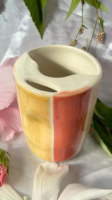 Ceramic Wheel Projects, Travel Ceramic Mug, Things To Throw On The Wheel, Travel Mug Ceramic, Throwing Mugs On The Wheel, Pottery Wheel Throwing Ideas, Throwing Wheel Pottery, Ceramic To Go Mug, Wheel Throwing Pottery