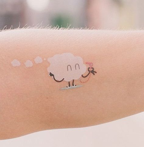 60+ Amazing Cloud Tattoos With Meanings – Body Art Guru Cloud Tattoo Watercolor, Japanese Cloud Tattoo, Cloud Tattoos, Cloud Tattoo Design, Sky Tattoos, Night Tattoo, Airplane Tattoos, Lighthouse Tattoo, Cloud Tattoo