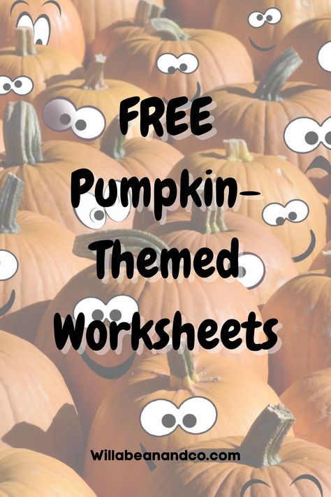 Our free preschool pumpkin worksheets will help you plan out for your Fall themed activities Click here #fallactivities #fallworksheets #pumpkinactivities #pumpkinworksheets #preschoolworksheets Pumpkin Worksheets, Pumpkin Lesson Plans, Fall Themed Activities, Pumpkin Alphabet, Pumpkin Facts, Preschool Pumpkin, Pumpkin Investigation, Pumpkin Lessons, Apple Letters