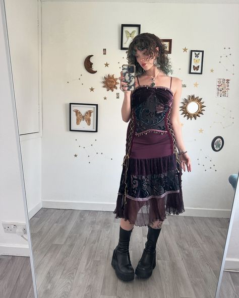 Recent outfits 🌞🌷🫀✨💌 Spring Clothing Aesthetic, Whimsical Everyday Outfits, Dark Whimsical Outfit, Whimsical Summer Outfit, Adronymous Outfits, Whimsical Aesthetic Outfit, Whimsical Outfit Aesthetic, Funky Style Outfits, Pagan Veiling