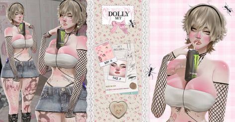 ✞ 𝐂𝐫𝐞𝐞𝐩𝐲𝐃𝐨𝐥𝐥𝐲 𝐒𝐞𝐭 🍥 | Dumbabie on Patreon Body Blush, Sims 4 Anime, Free Sims 4, Sims 4 Cc Makeup, Sims 4 Body Mods, Tumblr Sims 4, Sims 4 Cc Folder, Sims 4 Dresses, Sims 4 Characters