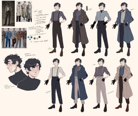 Detective Outfit Anime, Hand In Coat Pocket Reference Drawing, How To Draw Coats Jackets, Trench Coat Pose Reference, Coat Hanging Off Shoulders Drawing, How To Draw A Trench Coat, Trench Coat Art Reference, Jacket Tied Around Waist Reference, Jacket On Waist Drawing