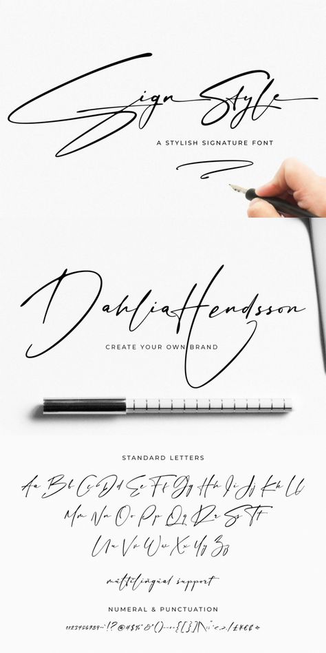 Sign Style Signature Font Letras Cool, Calligraphy Fonts Alphabet, Tattoo Fonts Cursive, Signature Logo Design, Stylish Alphabets, Cursive Alphabet, Handwriting Alphabet, Tattoo Lettering Fonts, Hand Lettering Art