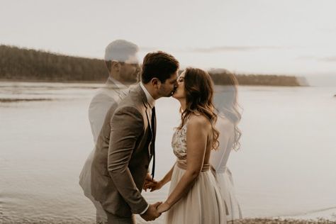 Wedding Double Exposure, Elopement Pics, Floral Photoshoot, Creative Editing, Double Exposure Photo, Engagement Beach, Double Exposure Portrait, Barn Wedding Photos, Double Exposition