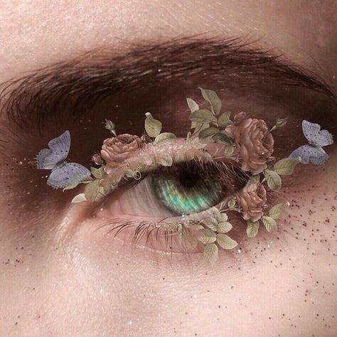 An Eye, Butterflies, Tumblr, Makeup, Flowers, Make Up