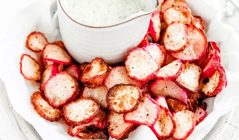 Healthy Little Peach, Radish Chips, Paleo Dinners, Homemade Ranch Seasoning, Beachbody Recipes, Roasted Radishes, Bacon Brussel Sprouts, Homemade Ranch, Sunday Meal Prep