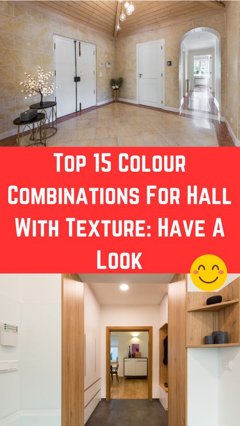 Top 15 Colour Combinations For Hall With Texture: Have A Look Lobby Colour Combination, Colour Combination For Hall, Hall Colour, Room Color Combination, Wall Color Combination, Color Combinations Paint, Tv Unit Interior Design, Brown Furniture, Room Color