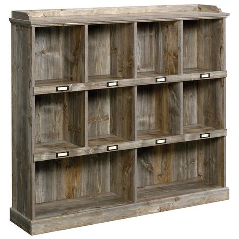 Kitchen Hutch, Bookcase Organization, Homeward Bound, Wood Bookcase, Forest Park, Organizing Bins, Bookcase Storage, Gracie Oaks, Rustic Kitchen