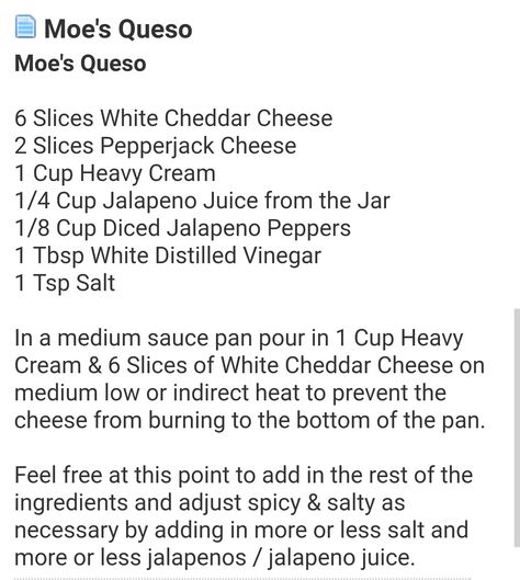 Queso Recipe Crockpot, Moes Queso, Moes Queso Recipe, Queso Recipe, Queso Dip, Appetizer Dips, Dip Recipes, Restaurant Recipes, Copycat Recipes