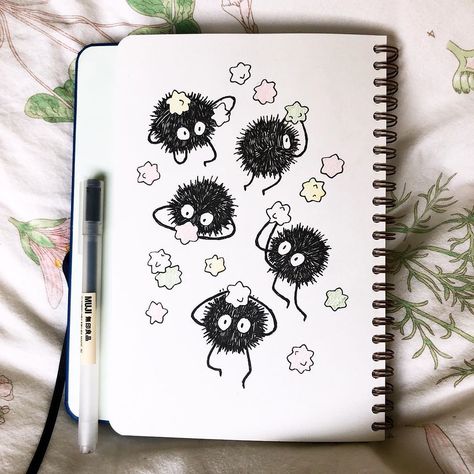 Mossery on Instagram: “"I think for me it’s the same as with a lot of people, I’ve been drawing as long as I can remember. What keeps me going every day though is…” Studio Ghibli Sketchbook, Ghibli Sketch To Draw, Ponyo Drawings Sketch, Studio Ghibli Drawing Ideas, Studio Ghibli Sketch Drawings, Studio Ghibli Drawings Easy, Studio Ghibli Art Draw, Ghibli Drawing Sketch, Studio Ghibli Drawing Sketches