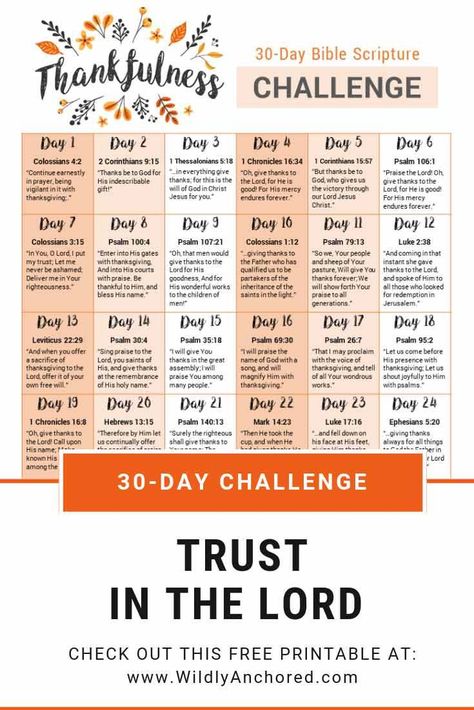 Cultivating a Heart of Thankfulness + 30-Day Thankfulness Scripture Challenge Printable Scriptures About Thankfulness, Thankfulness Scripture, 30 Days Of Thankfulness, Thankful Scripture, Scripture Challenge, Bible Plans, Scripture Writing Plans, Scripture Writing, Surrender To God