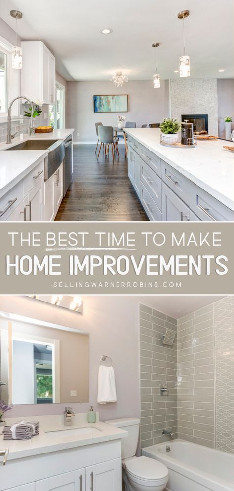 The Best Time to Make Home Improvements Investment Property Remodel, Home Seller Tips Real Estate, Should I Sell Or Rent My House, How To Sell Your House Without A Realtor, Renting Vs Buying Home Benefits Of, Projects Around The House, Dream Home Ideas, Homeowner Tips, Inspiring Homes