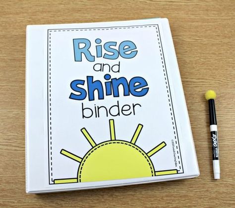 Rise and Shine Binder, morning work, morning stations, morning tubs, morning work ideas for first grade, morning work ideas for second grade Work Binder, Classroom Tour, Math Blocks, Morning Activities, Math Journals, Free Homeschool, Guided Math, Up Book, Beginning Of School