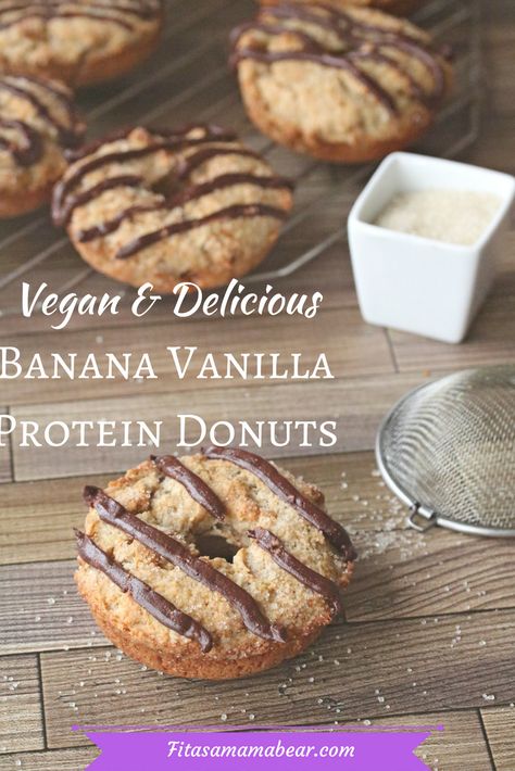 Protein Recipes Healthy, Dairy Free Donuts, Homemade Chocolate Sauce, Donut Calories, Dairy Free Protein, Protein Donuts, Healthy Donuts, Kid Approved Meals, Healthy Protein Snacks