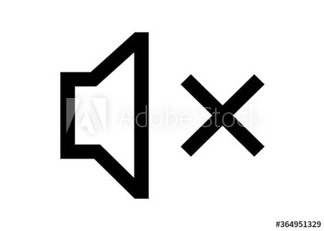 volume mute button icon vector #AD , #mute, #volume, #button, #vector, #icon Mute Button, Illustration Artwork, Stock Vector, Daisy, Tattoos, Quick Saves