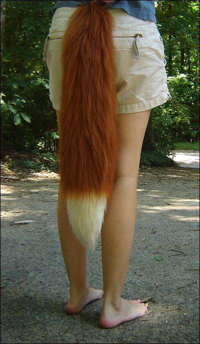 I was cleaning up my gallery and noticed the only fox tail image was old and UGLY, so here is a better one of the pattern I use now. These are $45 and pretty much ready-made. And no that is not my ... Fox Ears And Tail, Fox Costume, Fox Mask, Fox Tail, Animal Costumes, Fox Ears, Black Sparkle, Red Fox, An Animal