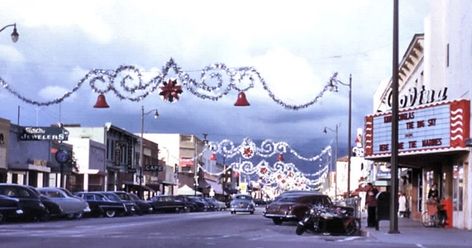 WHEN WE WERE HOME: Citrus Street, Downtown Covina 1950's and 1962 Christmas Downtown, California Pool, California Pools, San Gabriel Valley, East Los Angeles, Colour Photography, West Covina, California History, California Girl