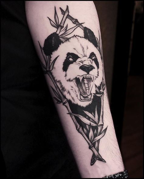 Panda Sleeve Tattoo, Panda Tattoo Men, Tattoo Panda, Dragon Tattoos For Men, Brother Tattoos, Nature Tattoo Sleeve, Panda Tattoo, Full Sleeve Tattoo Design, Ghost Tattoo