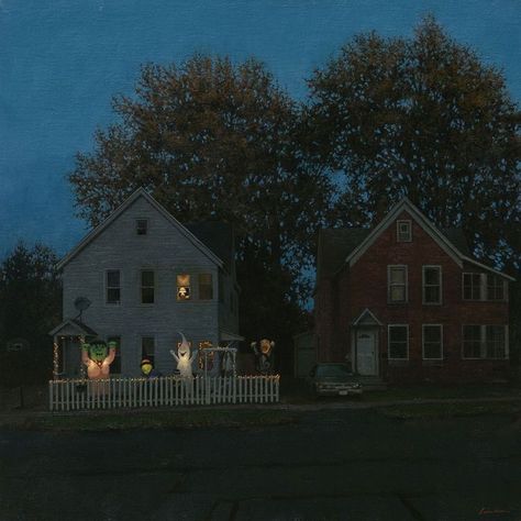 MythoAmerica on Twitter: "… " Linden Frederick, Nocturne Paintings, Contemporary Realism, Small Town America, Season Of The Witch, Nightingale, Night Aesthetic, 인테리어 디자인, Summer House