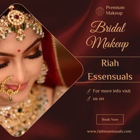 Invest in your beauty on the special day of your life. DM us for any queries Follow us for more info and visit our website- www.riahessensuals.com . . . #riahessensuals #makeupspecialist #beautifulmakeup #bridalmakeupandhair #specialwedding #professionalmakeupartist #trendingmakeup #bestmakeupartist #bestsaloninnoida Bridal Makeup Poster Design, Makeup Class Poster Design, Makeup Poster, Beauty Salon Posters, Shivaji Maharaj Hd Wallpaper, Chocolate Pictures, Makeup Ads, Shivaji Maharaj, Best Makeup Artist