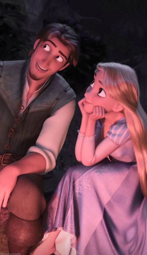 Couple Disney, Tangled Wallpaper, Disney Romance, Rapunzel And Flynn, Rapunzel And Eugene, Cute Disney Pictures, Disney Collage, Disney Rapunzel, Cartoon Character Pictures