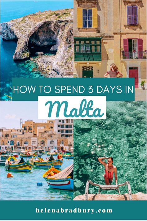 Malta Beaches Beautiful, Malta 3 Day Itinerary, Malta Travel Itinerary, Malta Itinerary 3 Days, What To Do In Malta, Things To Do In Malta, Malta Summer, Malta Vacation, Malta Itinerary