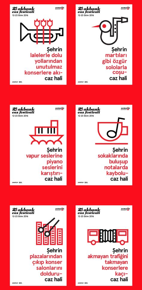 26th Akbank Jazz Festival on Behance Festival Advertising, Campaign Branding, Jazz Instruments, After Movie, Jazz Festival, Festival Design, Jazz Music, Advertising Campaign, Music Festival