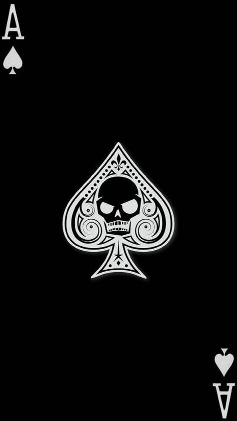 Black Ace Card Wallpaper, Black Poker Cards Wallpaper, Ace Of Spades Tattoo, Cards Wallpaper, Wallpaper Crafts, Card Tattoo Designs, Logo Game, Amoled Wallpapers, Ace Card