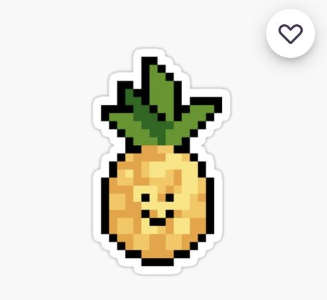 This sticker is a pixel art pineapple! Pixel Art Sticker, Perler Bead, Sticker Art, Kids Clothing, Pixel Art, Pineapple, Kids Outfits, Fruit, Collage