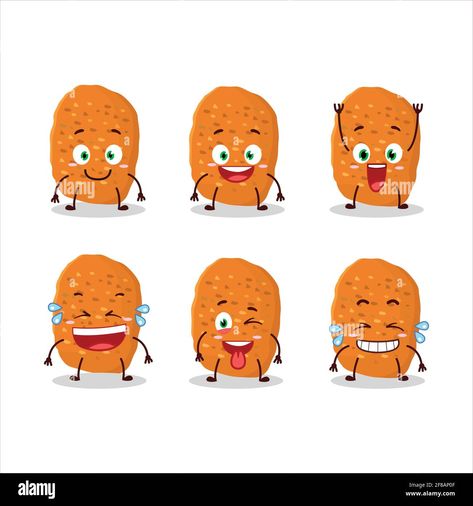 Download this stock vector: Cartoon character of chicken nugget with smile expression. Vector illustration - 2F8AP0F from Alamy's library of millions of high resolution stock photos, illustrations and vectors. Chicken Nugget Cartoon, Nugget Drawing, Cute Nugget, Inktober 2024, Kids Notes, Chicken Nugget, Vector Cartoon, Chicken Nuggets, Cartoon Character