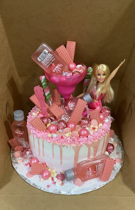 Barbie Birthday Party 22, Party Barbie Cake, 18th Barbie Cake, 21 Barbie Cake, Barbie Bachelorette Cake, Drunk Barbie Cake 18th, 21st Barbie Cake, Barbie Birthday Cake 21, Barbie Cake 21